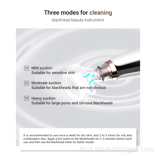 Electronic blackhead remover vacuum